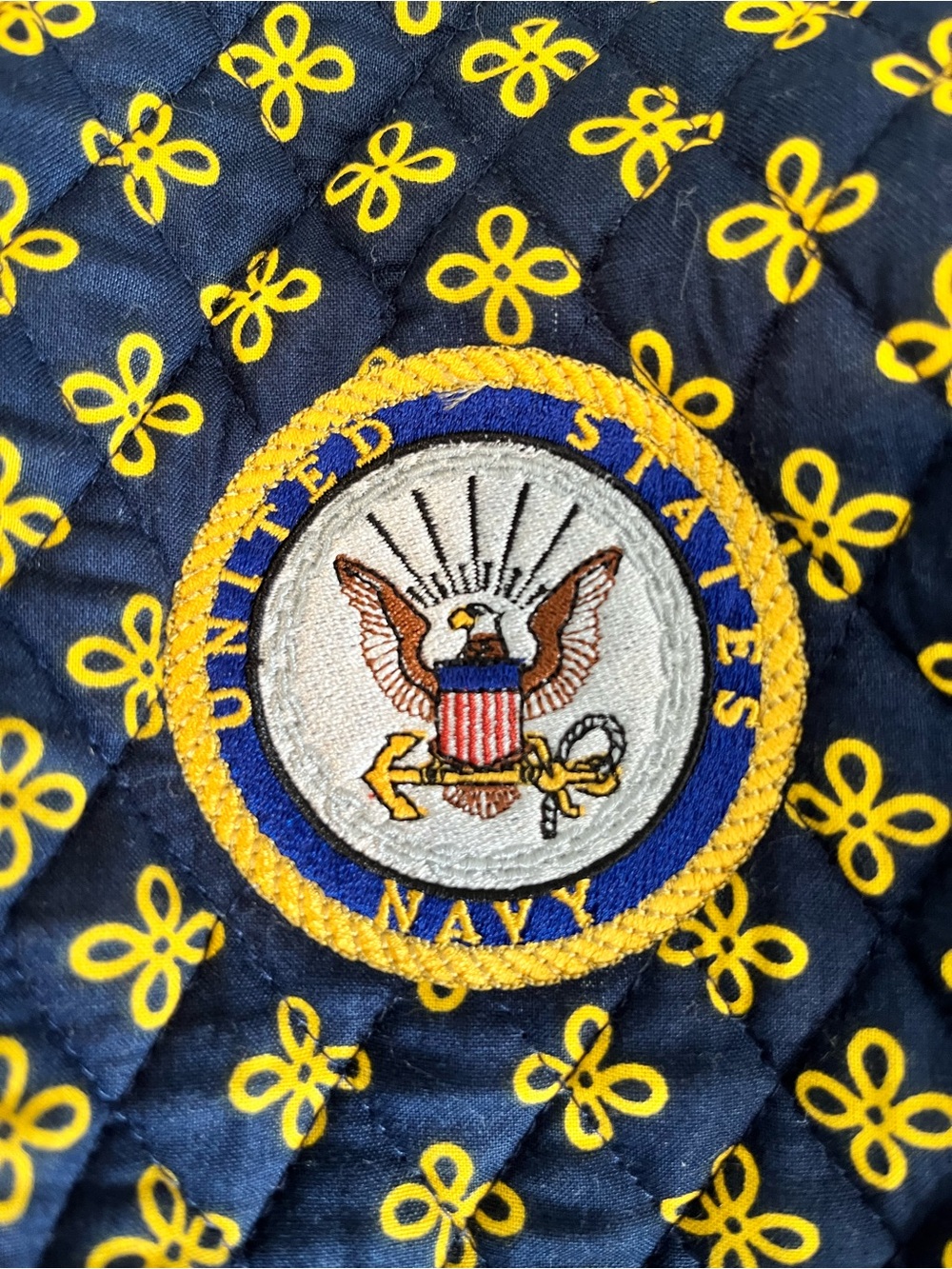 Vera Bradley US Navy Quilted Large Tote - Picture 7 of 7